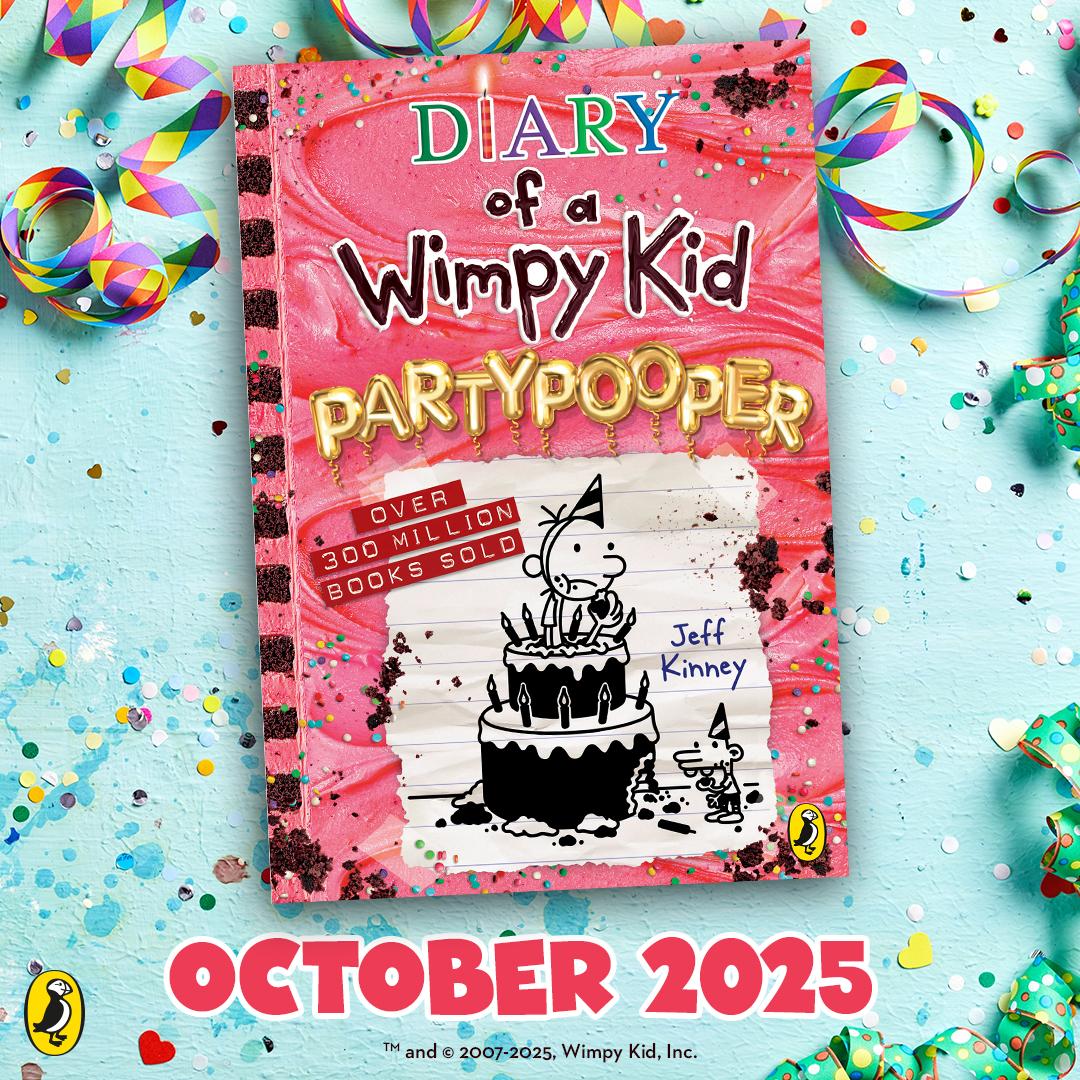 Diary of A Wimpy Kid: Partypooper (Book 20) by Jeff Kinney - Signed